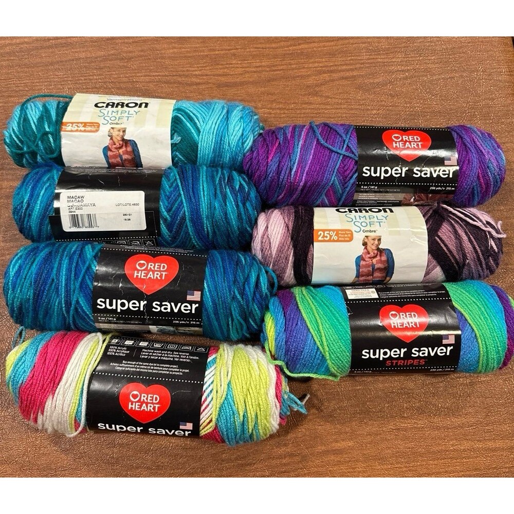 Red Heart & Yarnspiration Caron Yarn